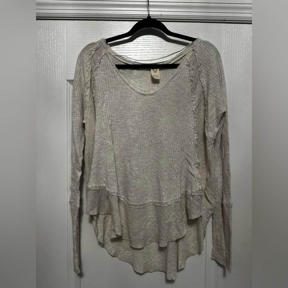 We The Free Cream Long Sleeve Top